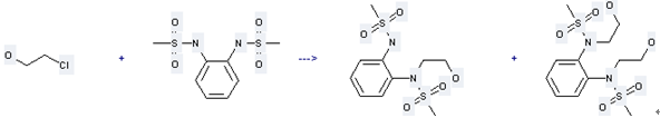 The Methanesulfonamide,N,N'-1,2-phenylenebis- can react with 2-Chloro-ethanol to get N-(2-Hydroxy-ethyl)-N-(2-methanesulfonylamino-phenyl)-methanesulfonamide